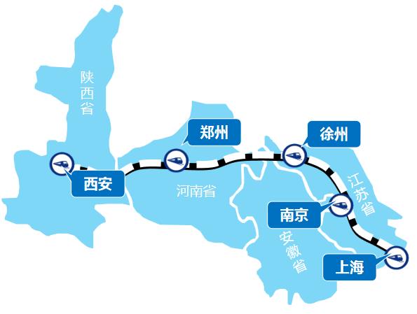 上海—西安線高鐵列車(chē)廣告